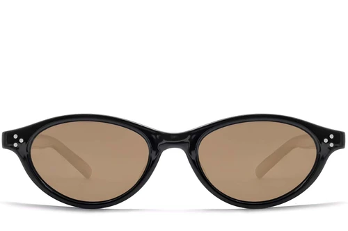 Oval Black TR90 Sunglasses #BS0824-0084