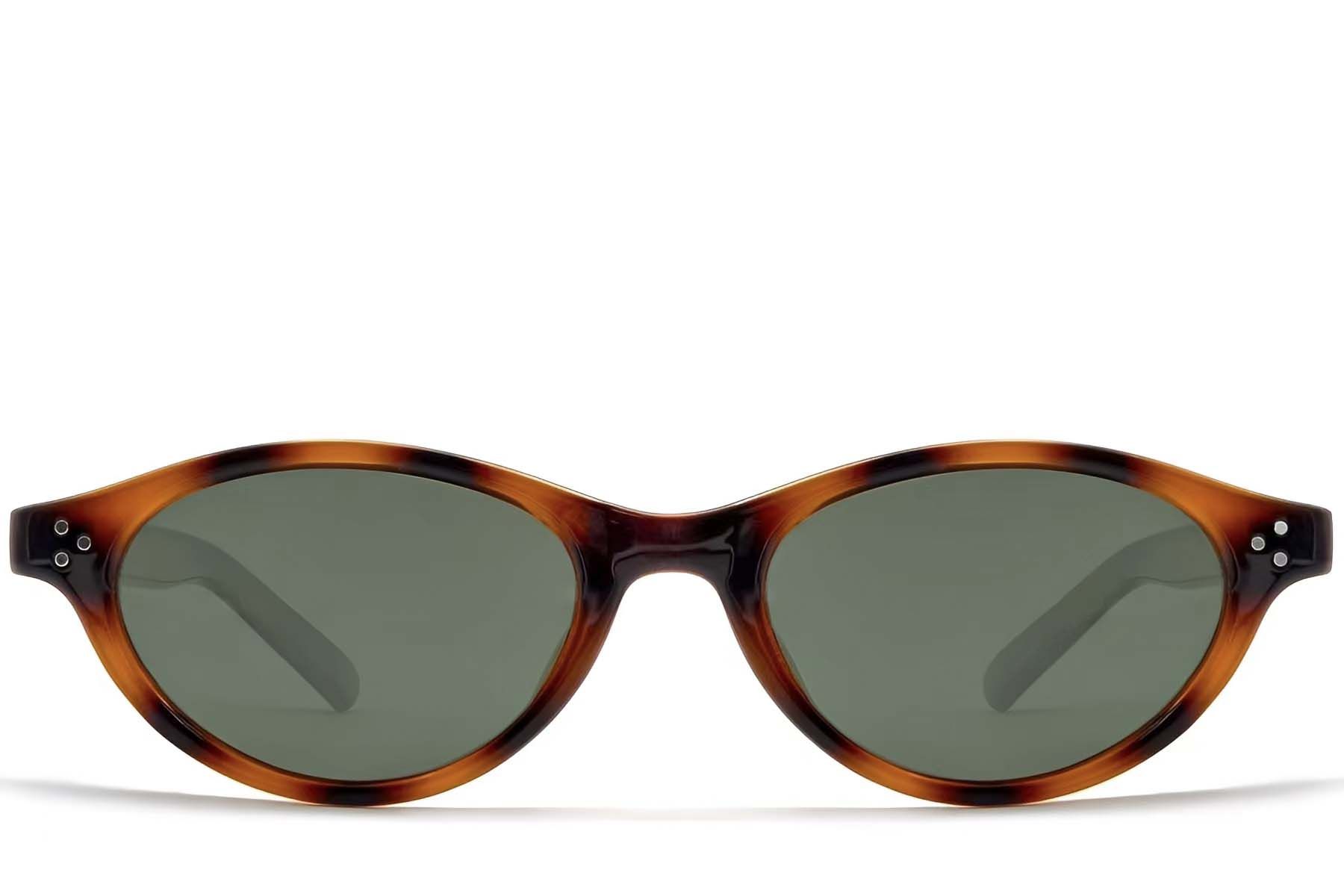 Oval Tortoiseshell TR90 Sunglasses #BS0824-0085