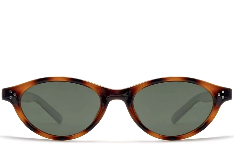 Oval Tortoiseshell TR90 Sunglasses #BS0824-0085