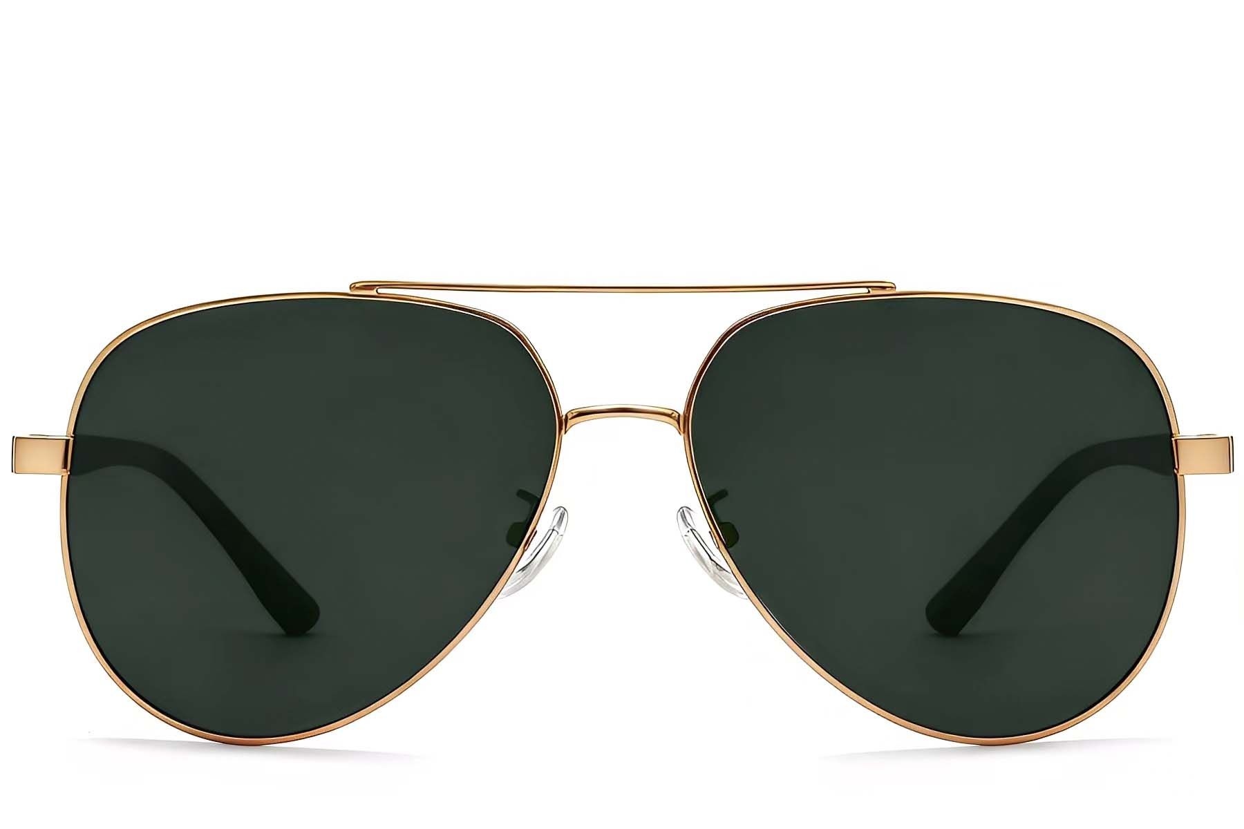 Aviator Golden Metal Sunglasses #BS0824-0087