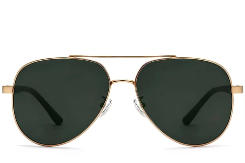 Aviator Golden Metal Sunglasses #BS0824-0087