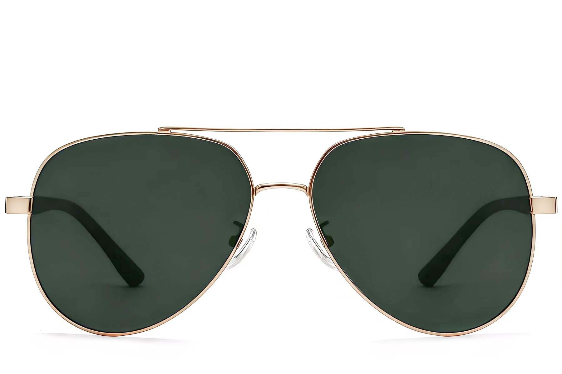Aviator Golden Metal Sunglasses #BS0824-0087