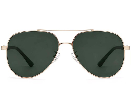 Aviator Golden Metal Sunglasses #BS0824-0087