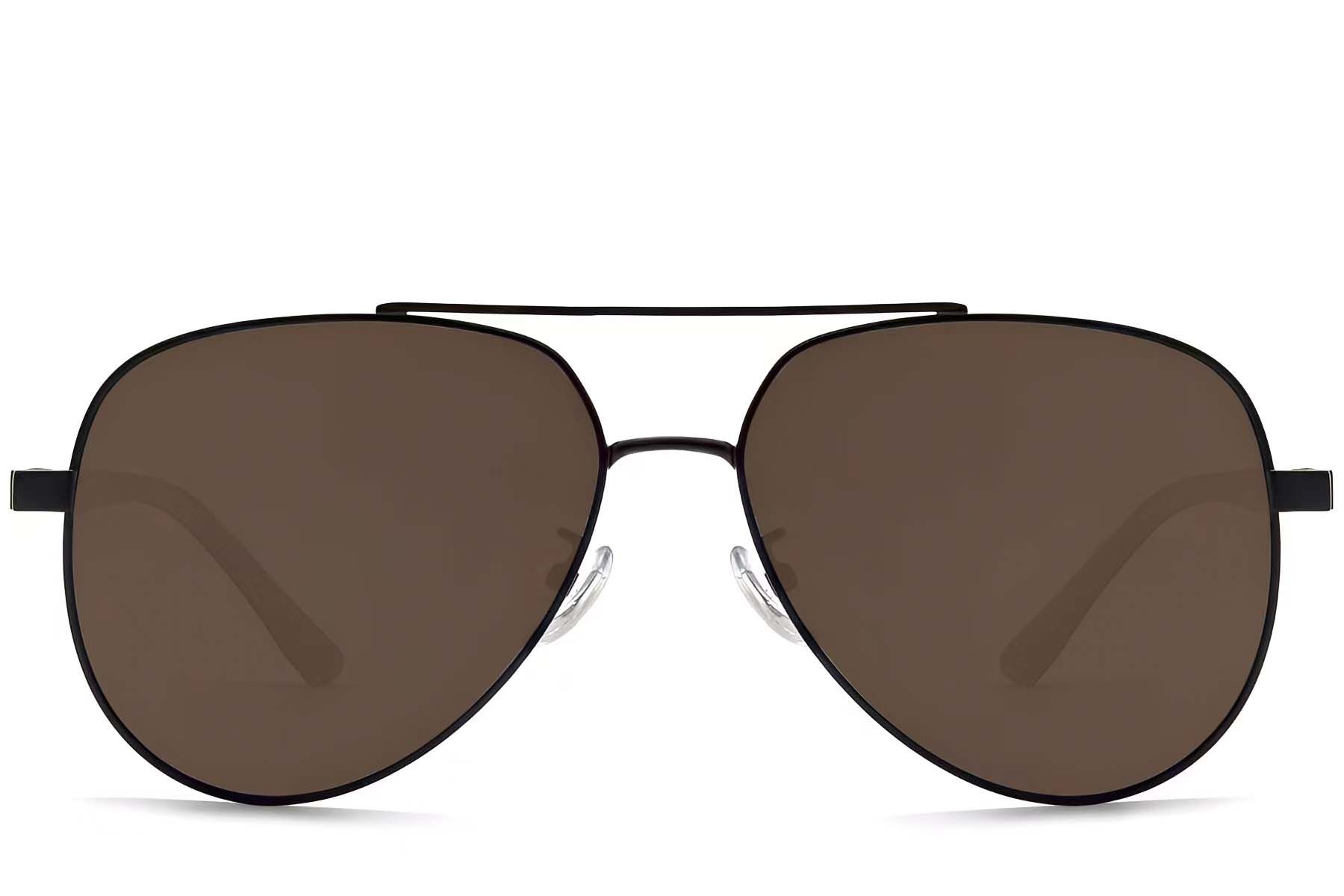Aviator Black Metal Sunglasses #BS0824-0088