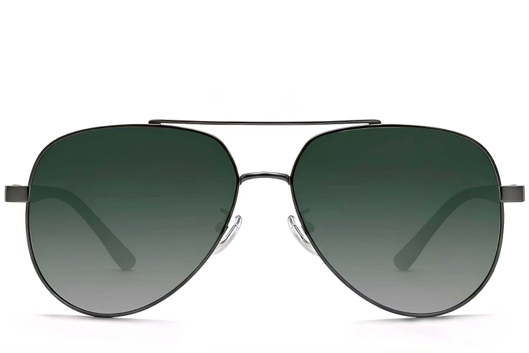Aviator Grey Metal Sunglasses #BS0824-0089