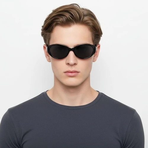 Lunettes de soleil papillon noires TR90 #BS0824-0090