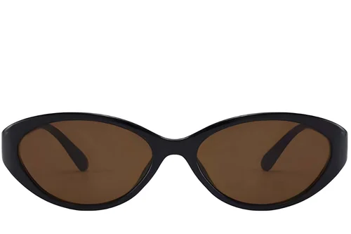 Lunettes de soleil papillon noires TR90 #BS0824-0091