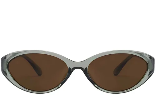 Lunettes de soleil papillon vertes TR90 #BS0824-0092