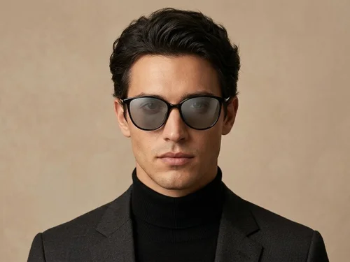 Lunettes de soleil papillon noires TR90 #BS0824-0095