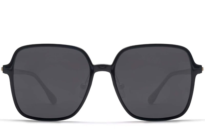 Rectangular Black TR90 Sunglasses #BS0824-0097