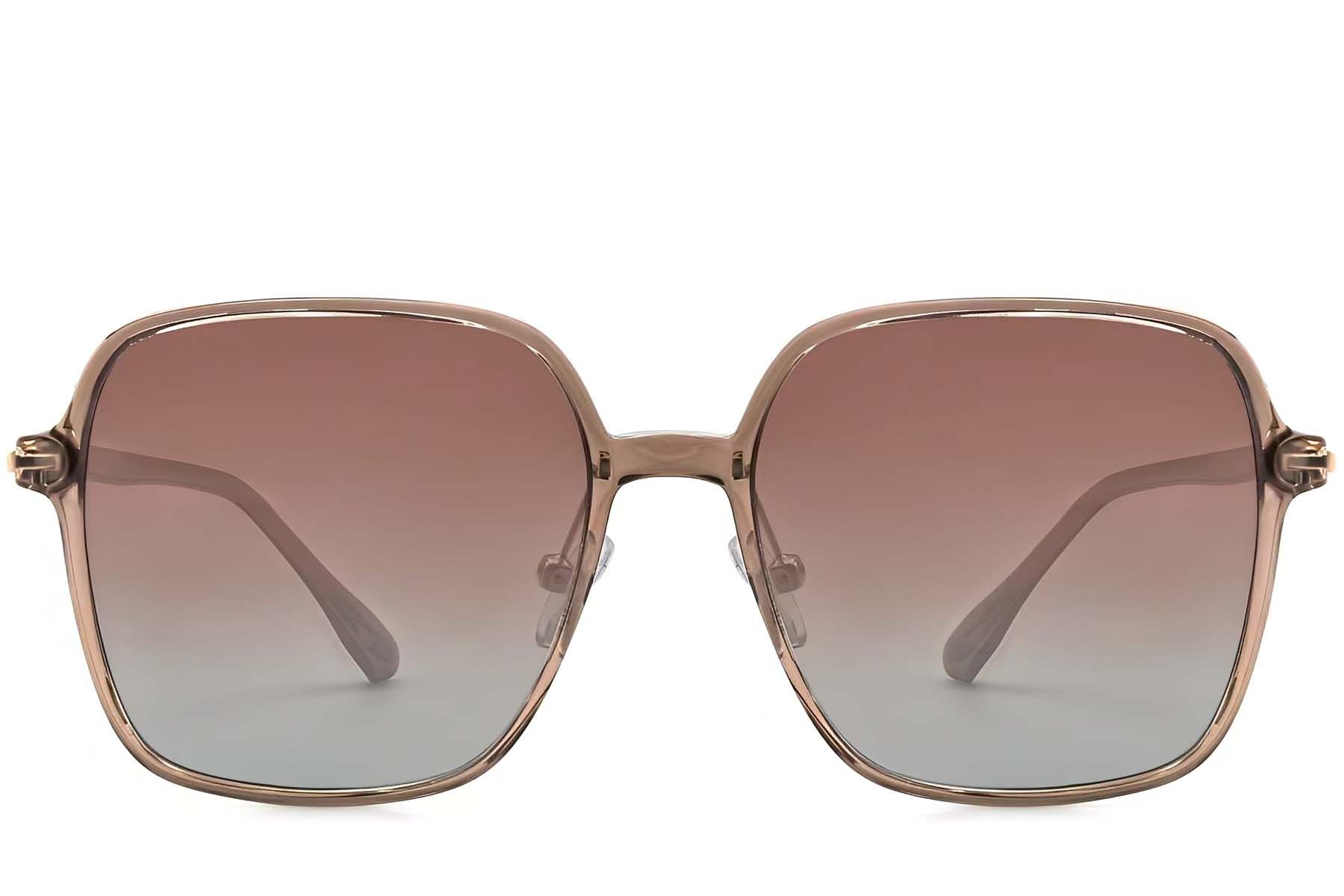 Rectangular Brown TR90 Sunglasses #BS0824-0098