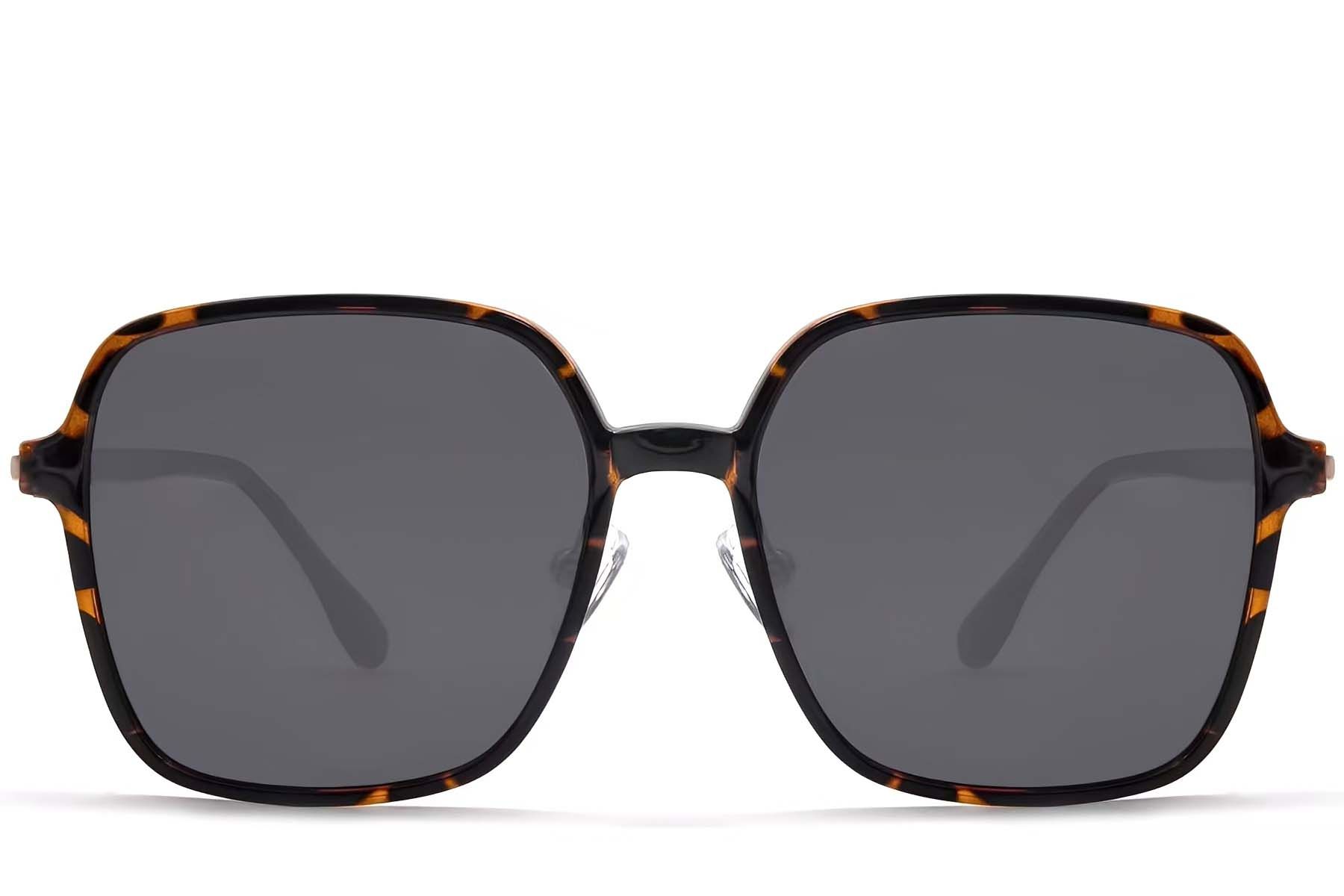 Rectangular Tortoiseshell TR90 Sunglasses #BS0824-0099