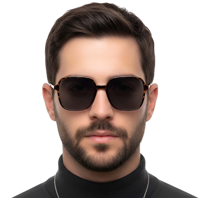 Rectangular Tortoiseshell TR90 Sunglasses #BS0824-0099
