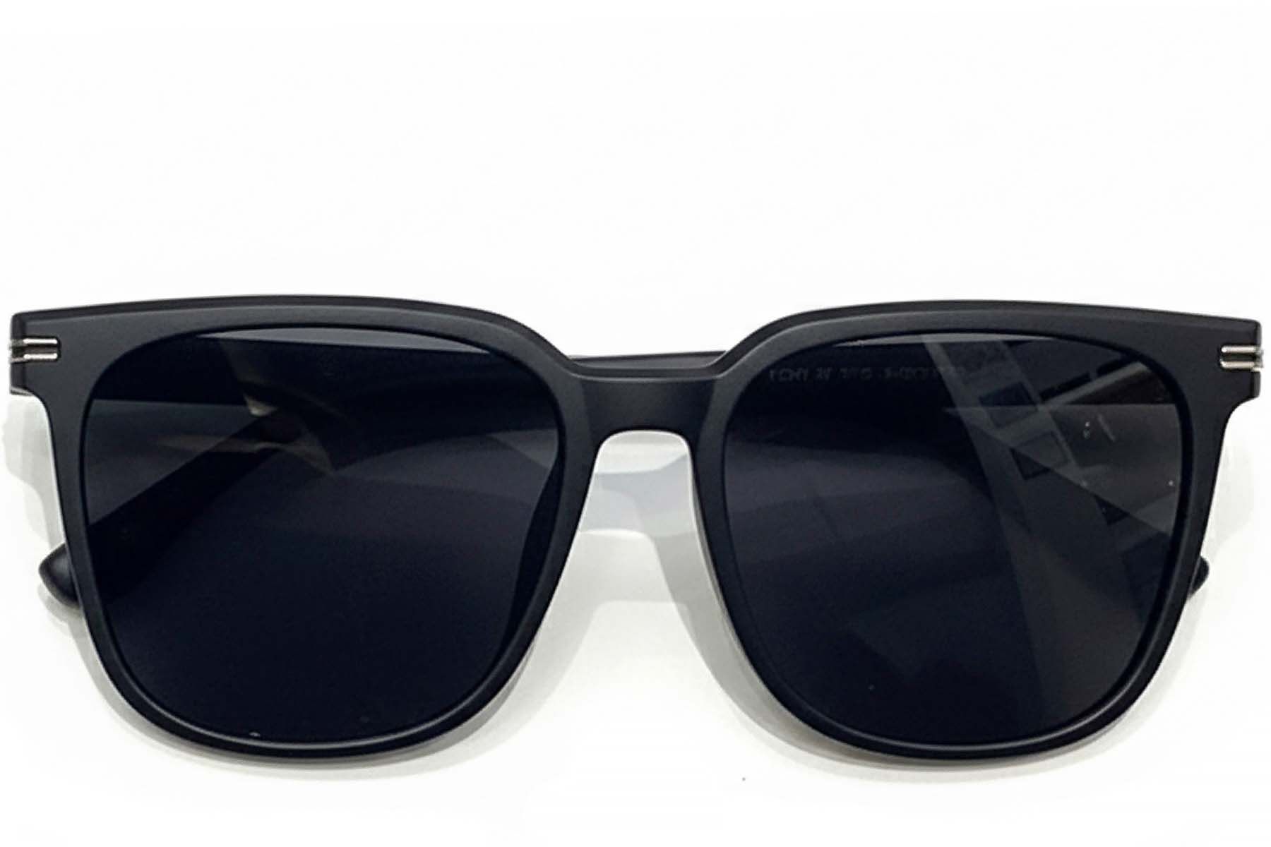 Rectangular Black TR90 Sunglasses #BS0824-0101
