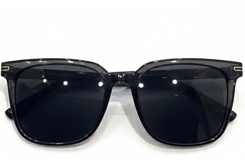 Lunettes de soleil rectangulaires grises TR90 #BS0824-0102