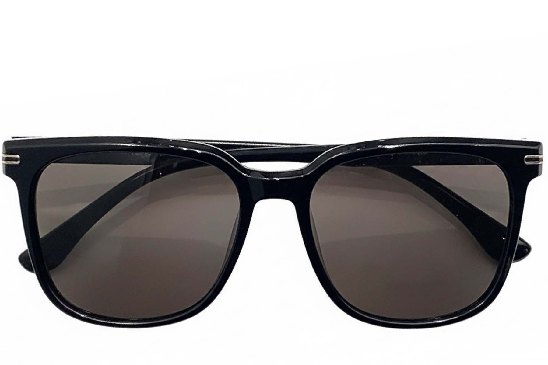 Rectangular Black TR90 Sunglasses #BS0824-0103