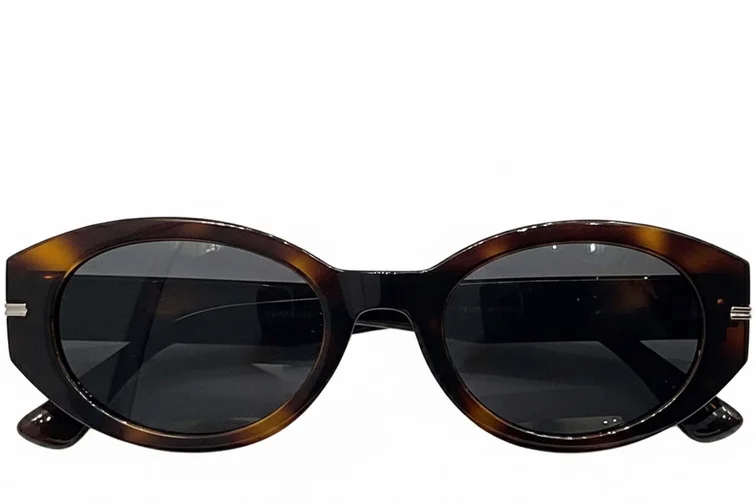 Gafas de sol ovaladas TR90 con diseño de carey #BS0824-0111