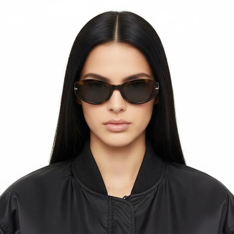 Gafas de sol ovaladas TR90 con diseño de carey #BS0824-0111