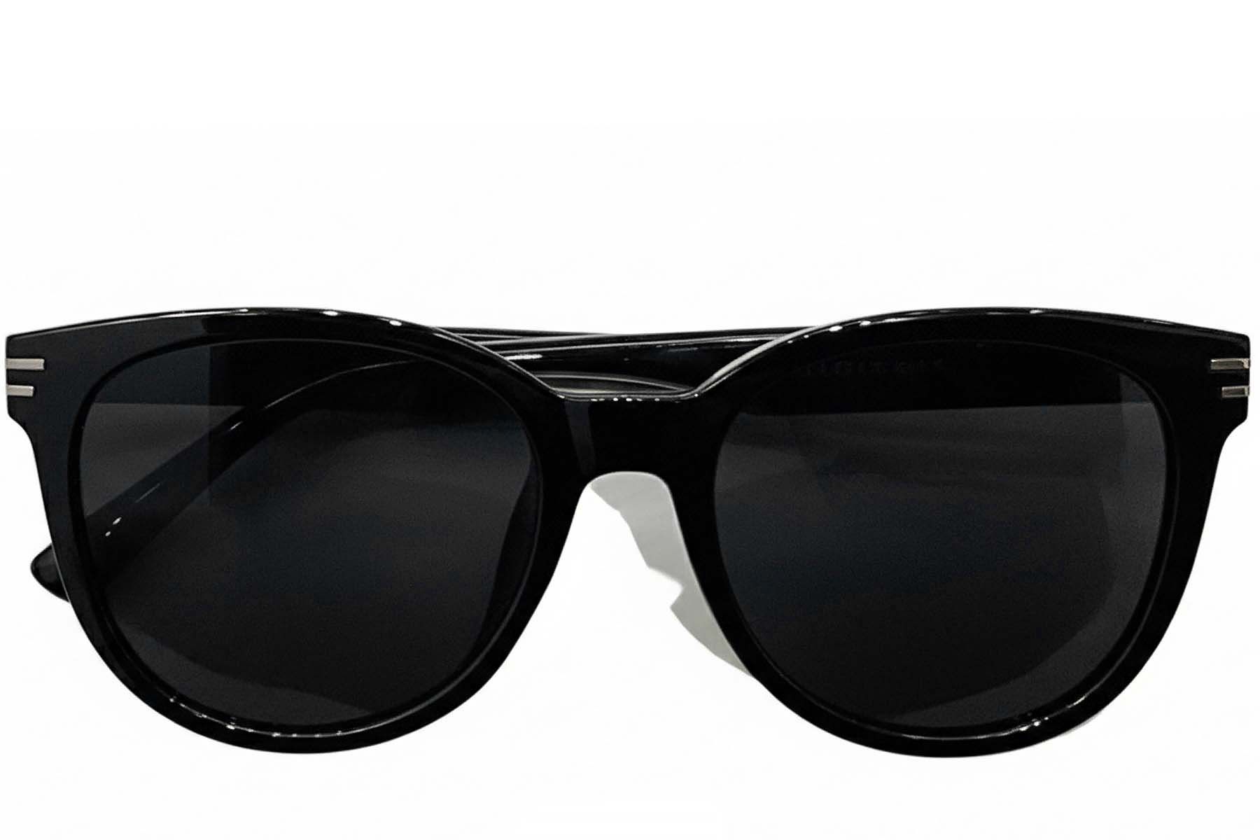 Lunettes de soleil ovales noires TR90 #BS0824-0112