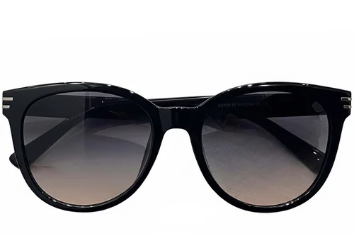 Lunettes de soleil ovales noires TR90 #BS0824-0114