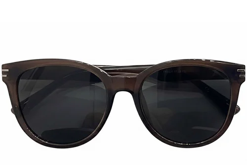 Lunettes de soleil ovales marron TR90 #BS0824-0115