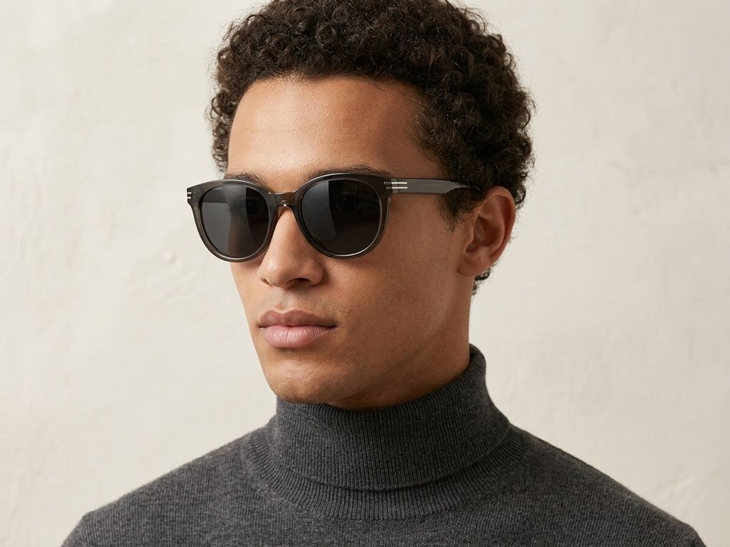 Gafas de sol ovaladas verdes TR90 n.° BS0824-0117