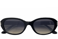 Lunettes de soleil ovales noires TR90 #BS0824-0119
