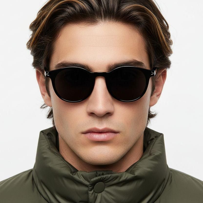 Oval Black TR90 Sunglasses #BS0824-0124