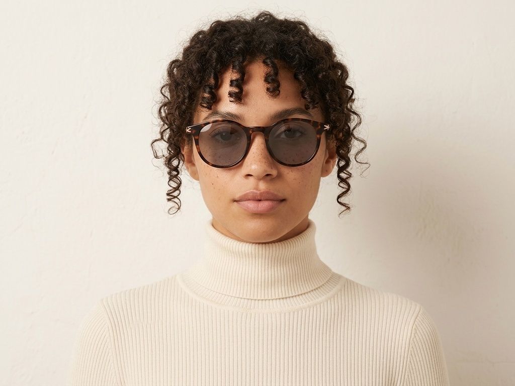 Oval Tortoiseshell TR90 Sunglasses #BS0824-0127