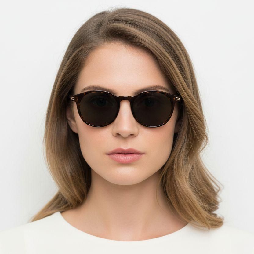 Oval Tortoiseshell TR90 Sunglasses #BS0824-0127