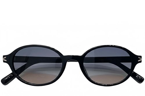 Lunettes de soleil ovales noires TR90 #BS0824-0131