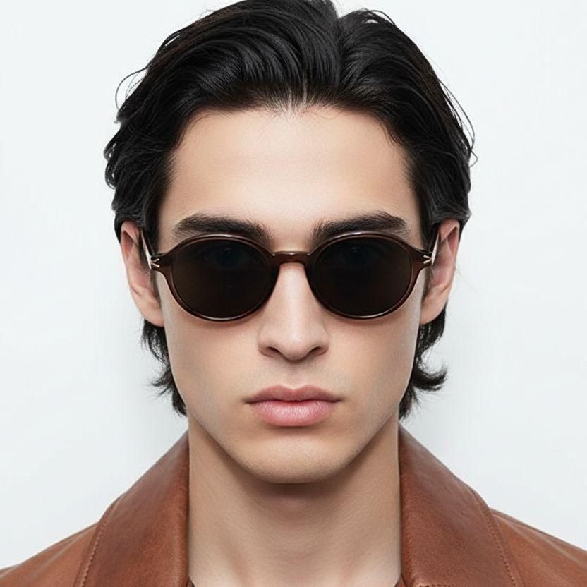 Oval Brown TR90 Sunglasses #BS0824-0132