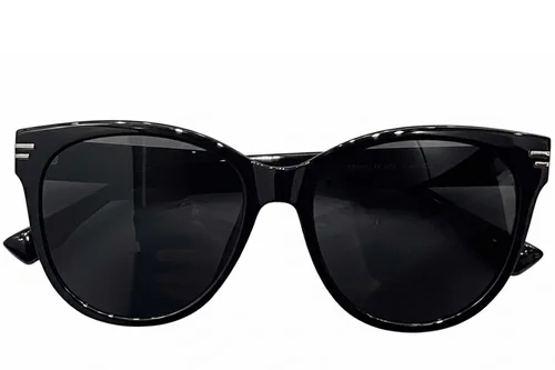 Lunettes de soleil ovales noires TR90 #BS0824-0136