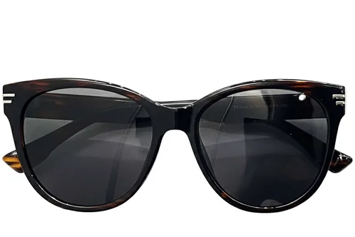 Lunettes de soleil ovales écaille de tortue TR90 #BS0824-0140