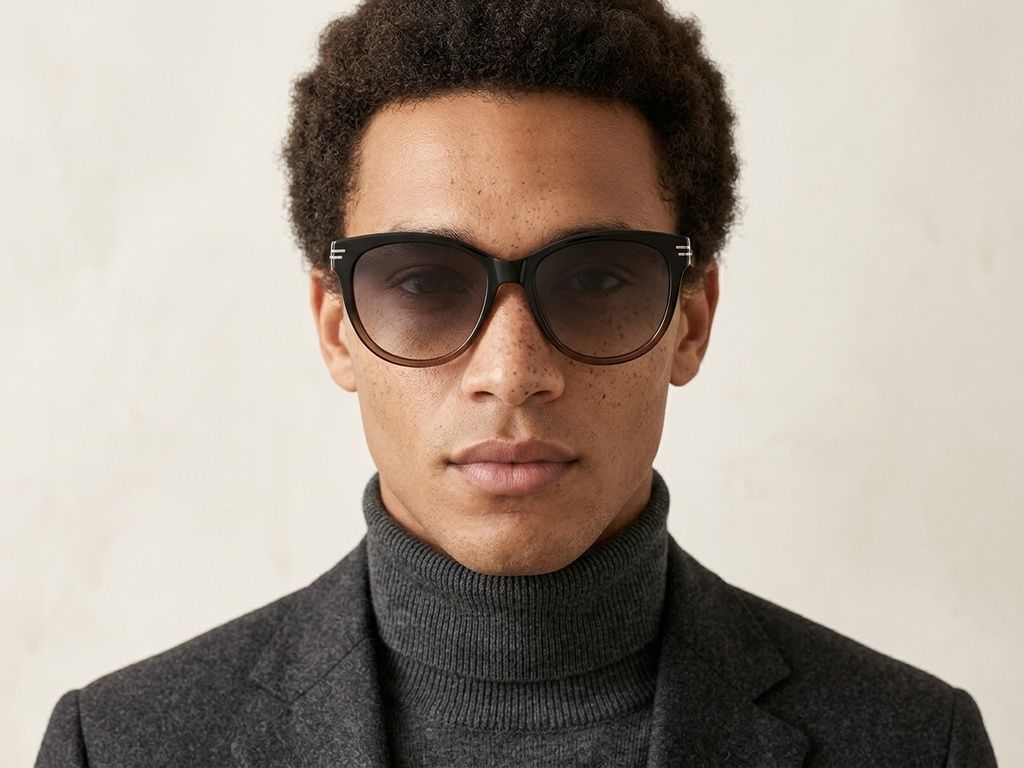 Oval Brown TR90 Sunglasses #BS0824-0141