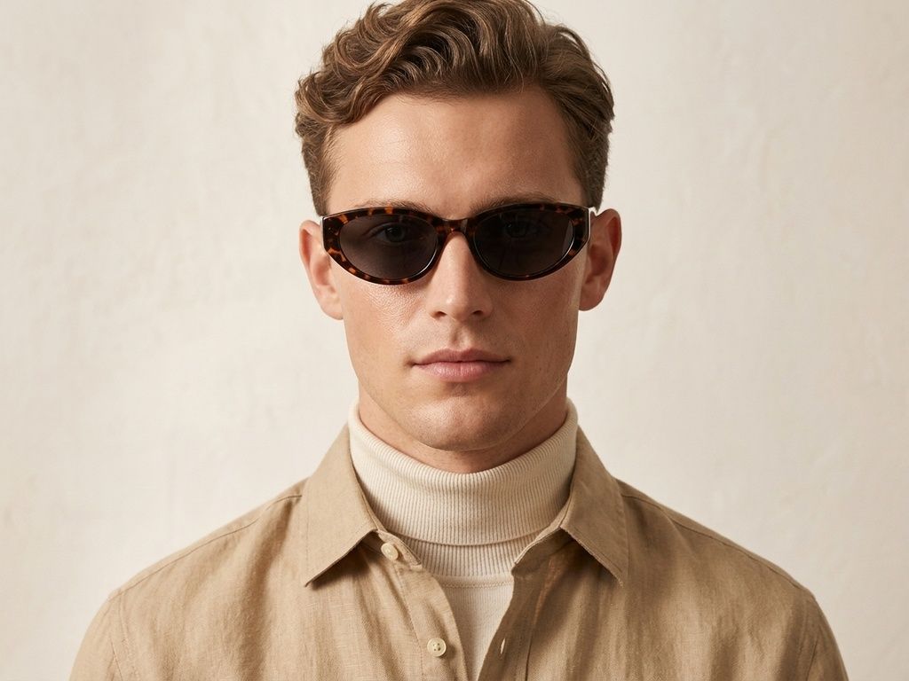 Oval Tortoiseshell TR90 Sunglasses #BS0824-0148