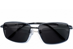 Rectangular Blue Metal Sunglasses #BS0824-0151