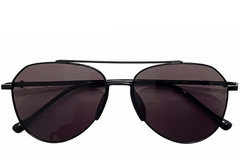 Gafas de sol de aviador de metal negro #BS0824-0172