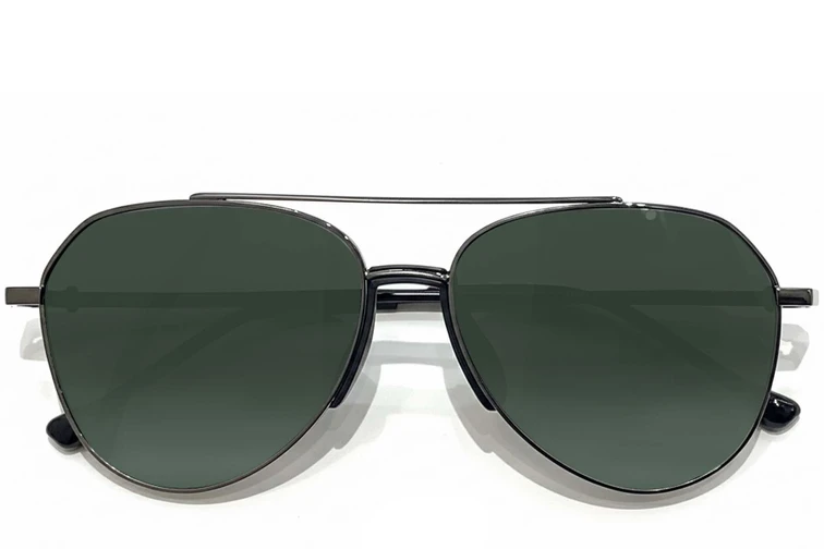 Gafas de sol de metal gris aviador n.° BS0824-0173