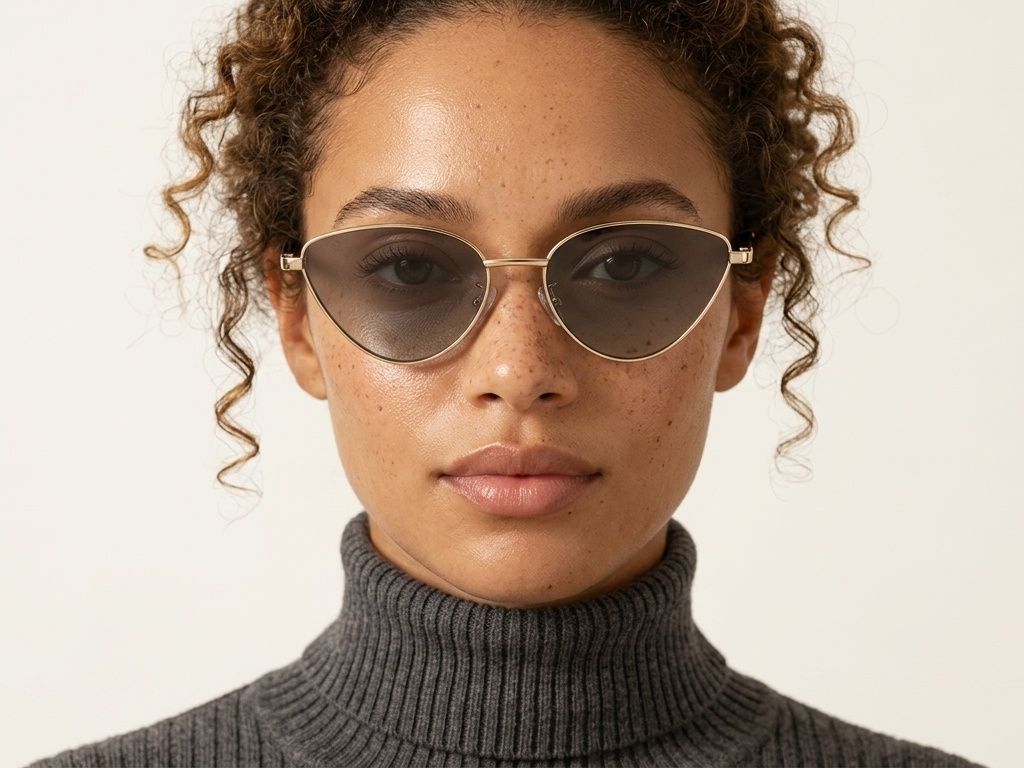 Butterfly Golden Metal Sunglasses #BS0824-0177