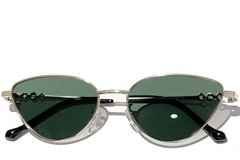 Vlinderzonnebril van goudkleurig metaal #BS0824-0178