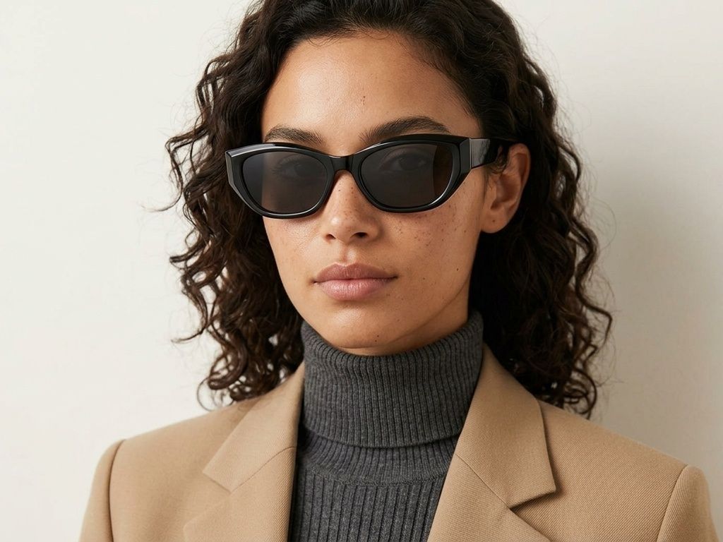 Butterfly Black TR90 Sunglasses #BS0824-0189