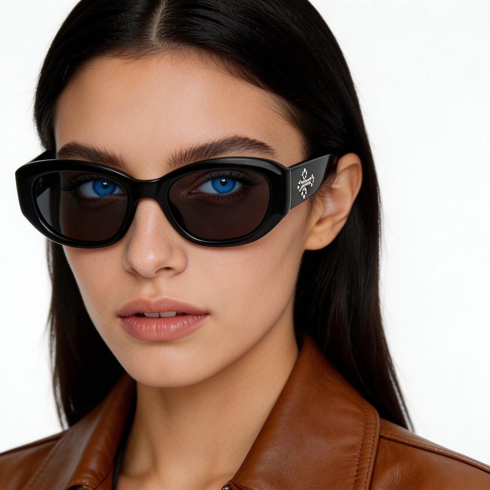 Butterfly Black TR90 Sunglasses #BS0824-0189