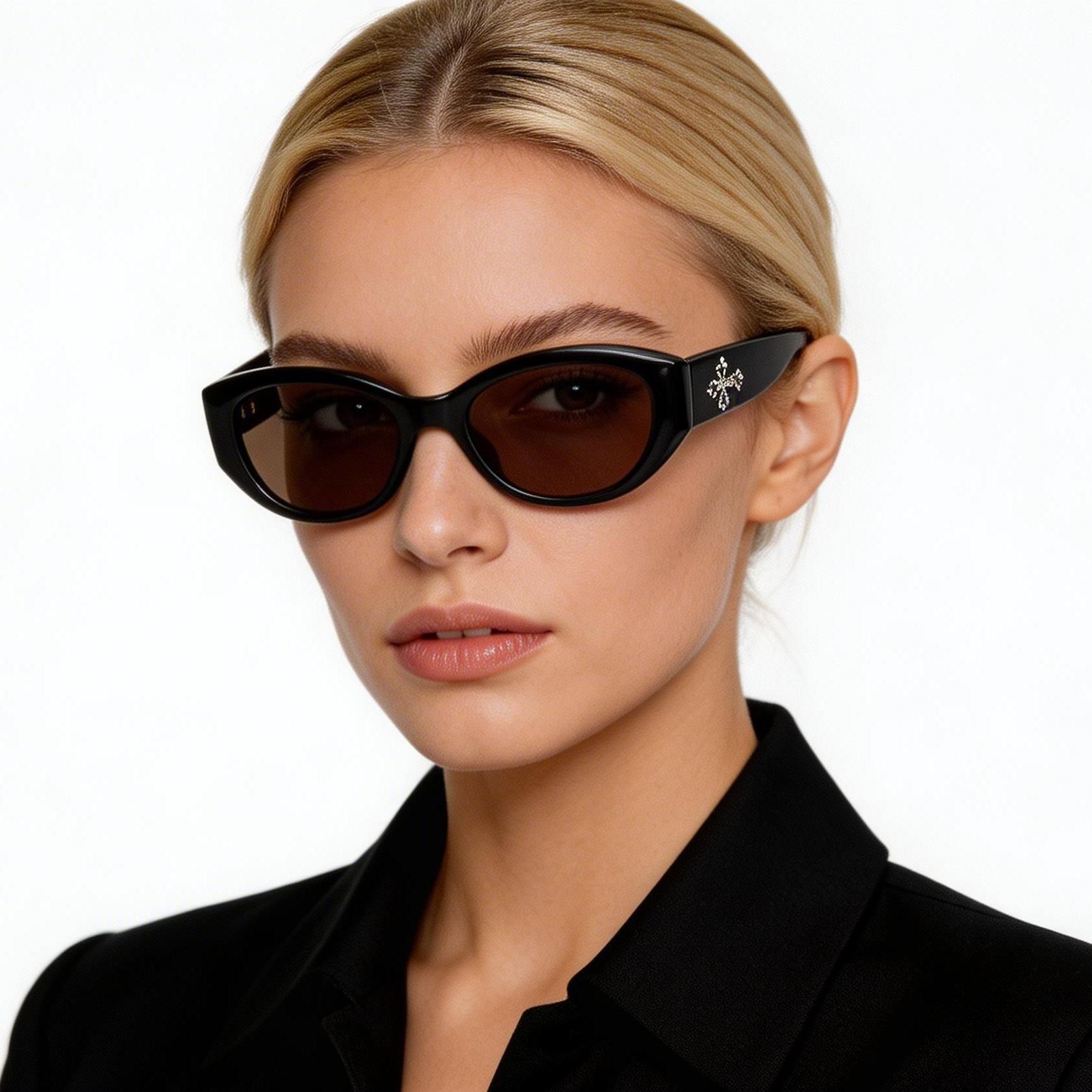 Butterfly Black TR90 Sunglasses #BS0824-0190