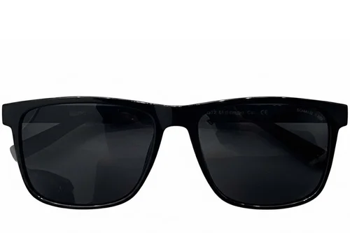 Lunettes de soleil rectangulaires noires TR90 #BS0824-0204