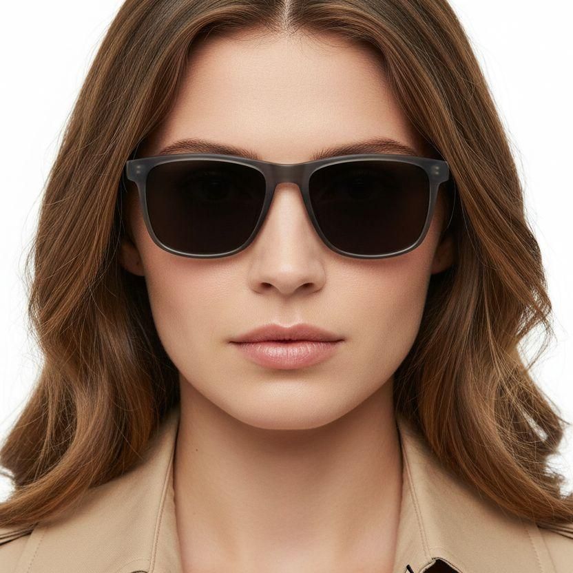 Rectangular Grey TR90 Sunglasses #BS0824-0207