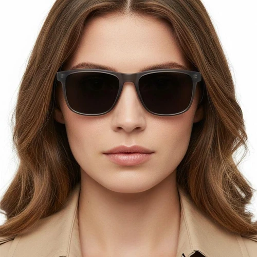 Rectangular Grey TR90 Sunglasses #BS0824-0207