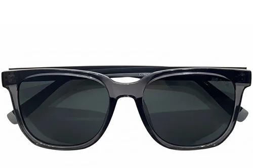 Lunettes de soleil rectangulaires grises TR90 #BS0824-0212