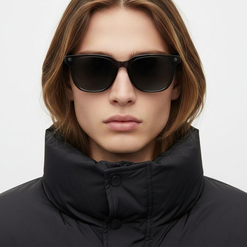 Rectangular Grey TR90 Sunglasses #BS0824-0212