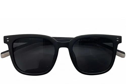 Lunettes de soleil rectangulaires noires TR90 #BS0824-0213